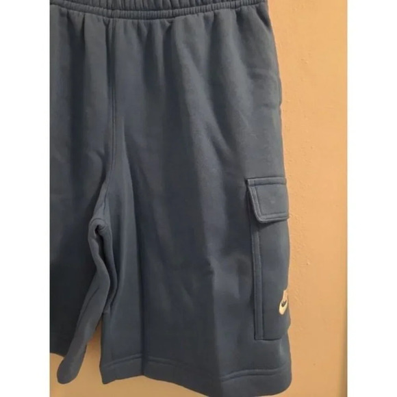 Nike Sportswear Fleece Cargo Shorts Blue Pockets Mens Size Small CZ9956-407 NWT - Picture 5 of 10